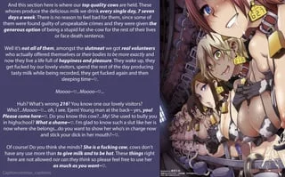 A Tour Through The Hucow Facilities [Human Cattle][Cow Girls][Hucow][Milking][Free Use][Exhibition][Former Bully][Artist:zucchini]