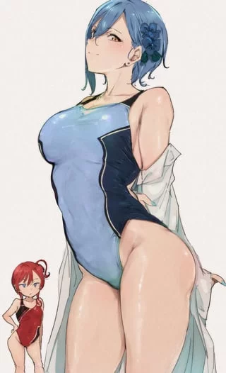 Shiki Wakana taking off her lab coat (Alp) [Love Live! Superstar!!]