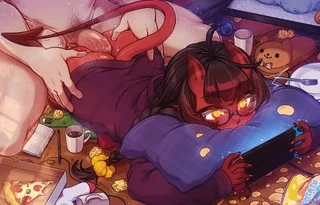 Gamer girlfriend Meru