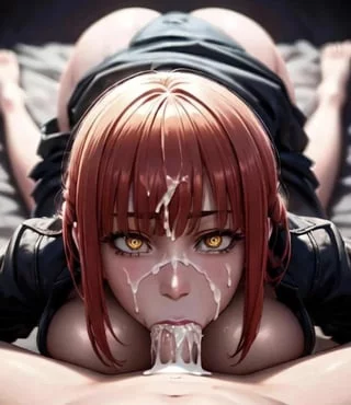 I wanna look you in the eyes as I slowly suck every salty drop of cum off you, savouring the taste~