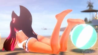 The sand is so soft