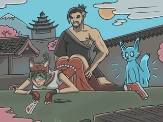 Kiriko And Hanzo