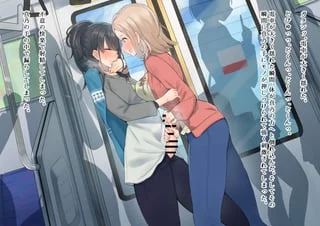 Y-You wanna jerk me off on the train? Are you sure?