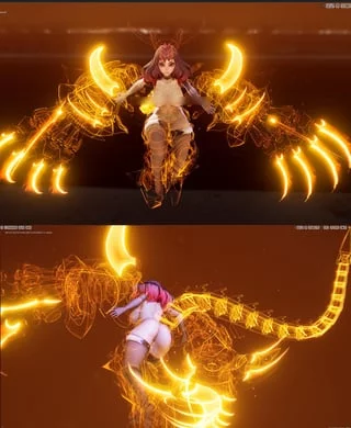 In-game anime-style mecha waifu showing off her claws (OC - Lucid Realm) [Shred & Tear: Explosive Kajun]