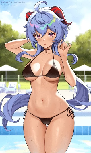 Ganyu in bikini