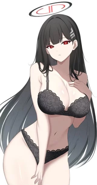 Rio in black lingerie [Blue Archive]