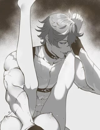 p-please don't look me in the eye while you do that..! it's so embarassing!~
