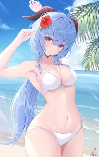 Ganyu at the beach
