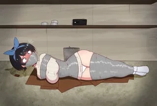W wait! You can't leave me like th-mnnnhh!!