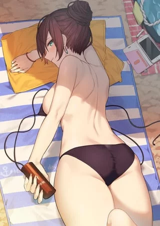 Could you rub some sunscreen on my back?
