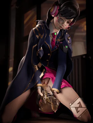 D.Va takes a piss in a jar in public (VGAnimated) (2880x3840)