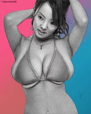 Fan art for JAV model [Hitomi Tanaka], by (pit80)
