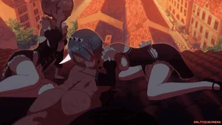 Rem showing Ram how it's done