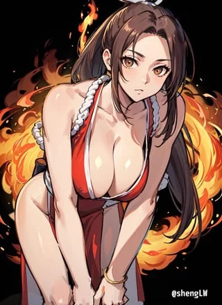 (Mai Shiranui) is the sexiest character in King of fighters, and I love the way her boobs jiggle too. I can only imagine how much they will when I’m hitting it from the back