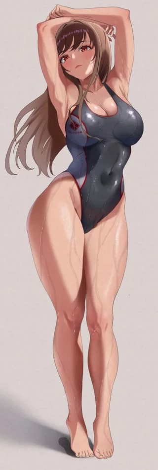 Thick Swimsuit Rapi (蓬莱) [Nikke]