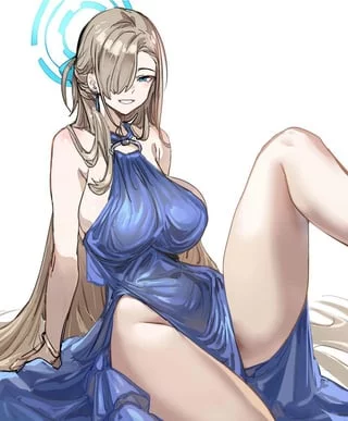 Asuna in blue (@BOW999)[Blue Archive]