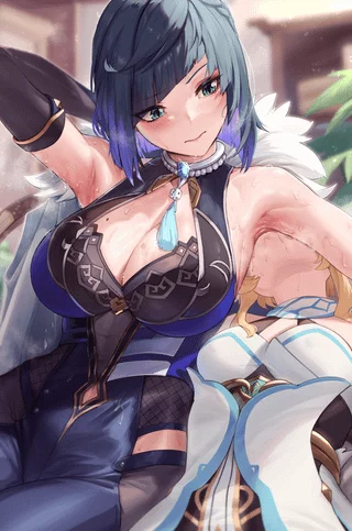 Yelan and Lumine from Genshin Impact (by PADORUU)
