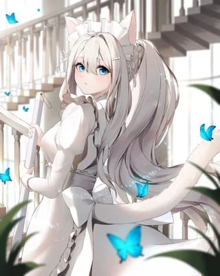 "Oh good morning master! Did you sleep well?"