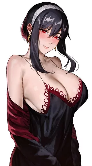 I wanna fuck (Yor) in absolutely every position. Watching her tits bounce and hearing her moan would just be sublime~