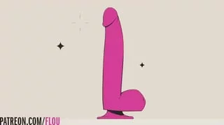 (flou) girl getting busy with her toy