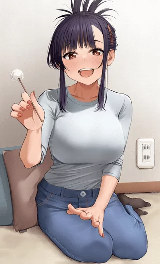 "Time to clean your ears, dear!" (Fuck yes! I wanna be her!)