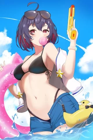 Seele Looks so cute in her bikini! (Honkai)