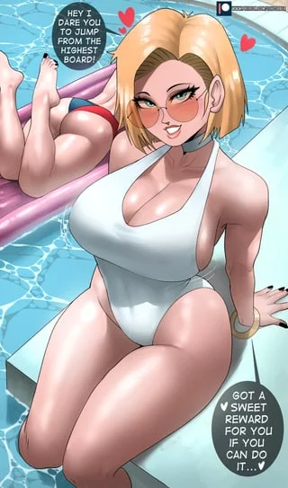Android 18's dare (EchoSaber) [Dragon Ball]