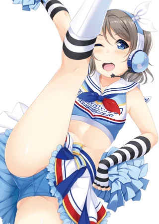 Cheerleader You Leg Lift (by minato) [Love Live]