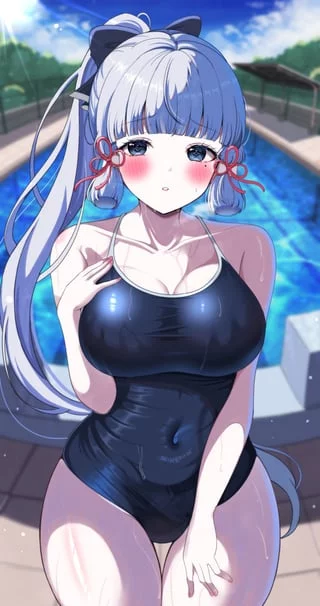 She wants to swim with Traveler