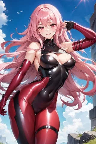 Black/Red Bodysuit