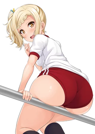 Ai Sitting on Railing [Love Live Nijigasaki High School]
