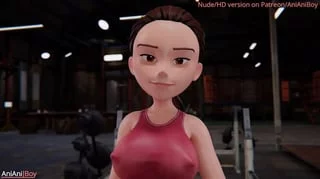 Helen Parr's workout (AniAniBoy) [The Incredibles]