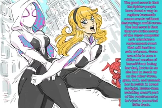 Gwen Stacy and The Case of Life Saving Self-cest: art by (baalbuddy)[Marvel]
