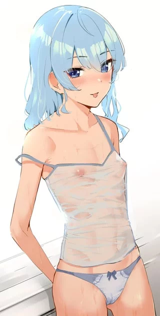 No bra teasing on public