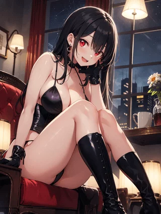 Black Gloves & Boots