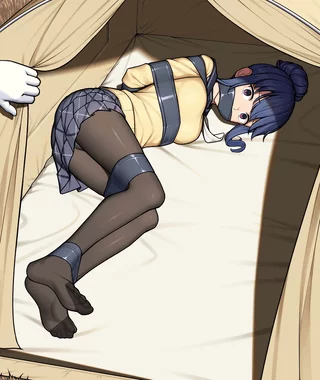 *you, your gf and a bunch of your friends went out camping, you decided it would be fun to split up and make different camps and do games to get points to your camp, you had just went out to get some fresh water and when you come back you find your girlfriend tied up and all your point rocks stolen*