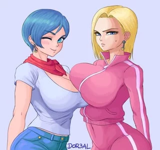 Bulma & Android 18(Dor3al)[Dragon ball]