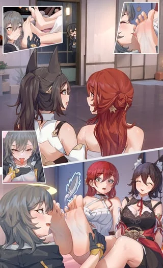 Stelle, Himeko and Tingyun [Honkai Star Rail]