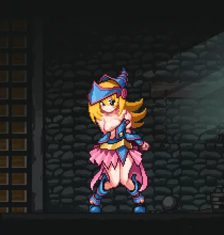 Black magician girl hypnotized