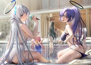 at the beach [Blue Archive]