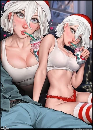 (2B) is in the Christmas in July mood. Time to spread her halls and give her this Yule Log.