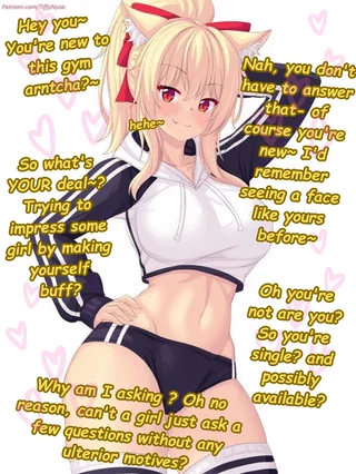A Purrfect Partner- [Part 1] [Catgirl/Neko] [Gym] [SFW] [Male POV] [Flirting] [Wholesome] [Artist- fastrunner2024]