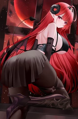 Hindenburg on full moon night (Dinafya_) [Azur Lane]