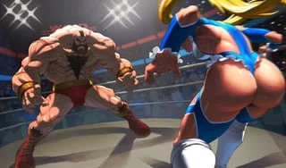 Rainbow Mika vs Zangief (Loped)
