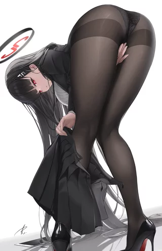 Rio taking off her skirt