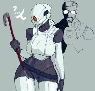 Combine soldier finding ‘someone’s’ crowbar (Spooky (Dare_To_Exist)) [half life 2]