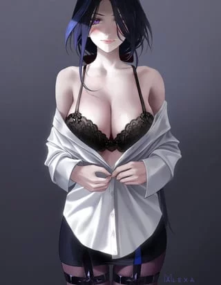 Clorinde undressing (by M-Alexa)