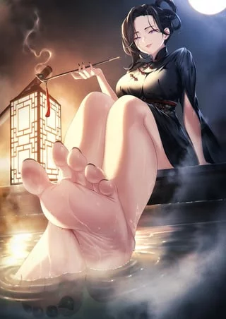 Teasing under the moonlight (By: @Blue_Orca_)
