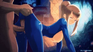 Samus having some fun [Metroid] (SaltyIceCream)