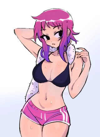 Ramona cooling off (_megrocks) [Scott Pilgrim Takes Off]
